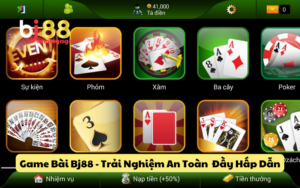 Game Bài Bj88 - Trải Nghiệm An Toàn Nhanh Chóng Đầy Hấp Dẫn